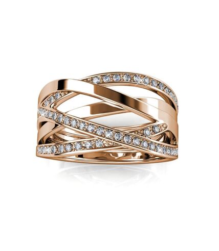 Bague Criss Cross - Cristal d'Autriche