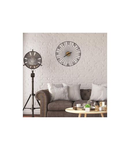 Horloge Murale Design Filaire 50cm Noir