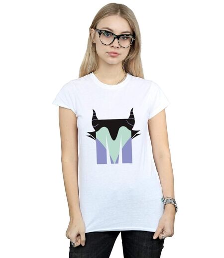 Disney - T-shirt ALPHABET M IS FOR MALEFICENT - Femme (Blanc) - UTBI14980