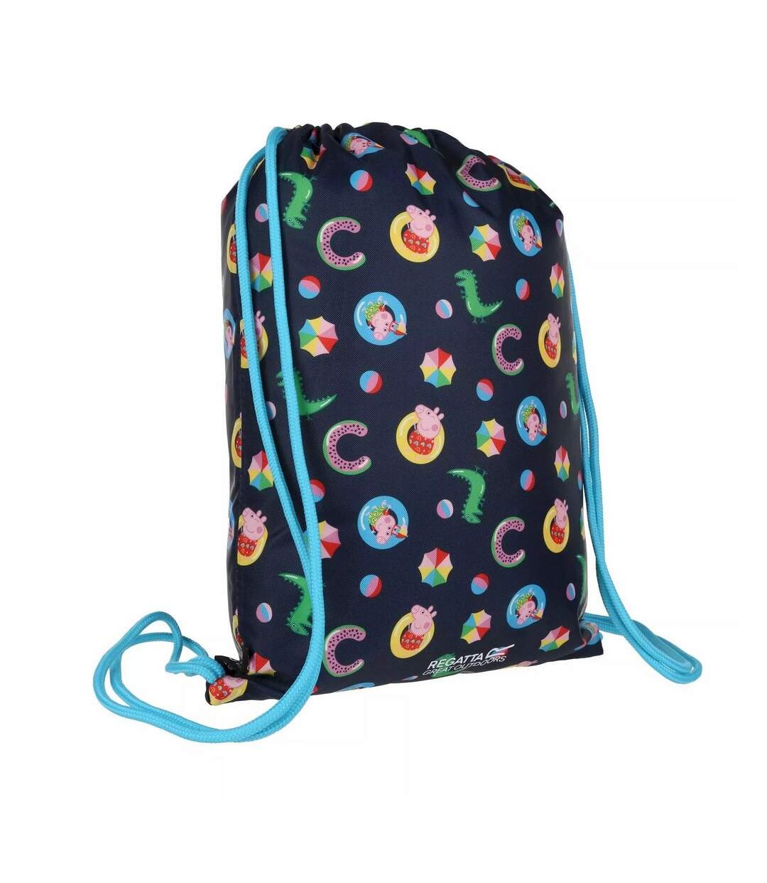 Childrens/kids Peppa Pig Drawstring Bag One Size Navy Regatta-2