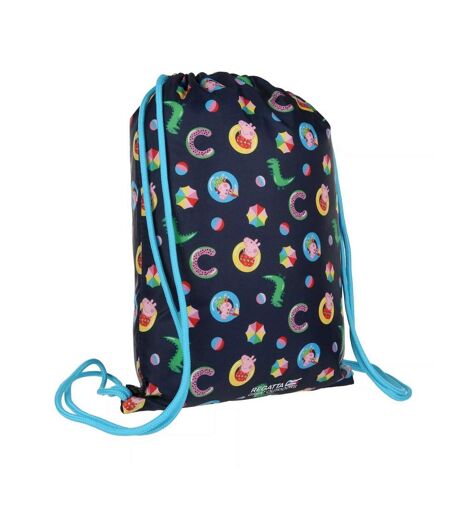 Childrens/kids Peppa Pig Drawstring Bag One Size Navy Regatta