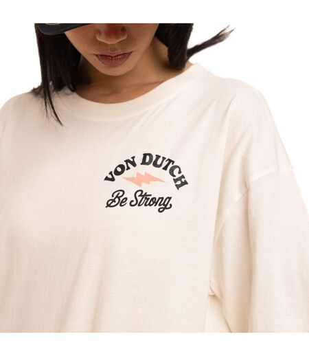 T-shirt femme loose col rond print devant et dos Snake Vondutch