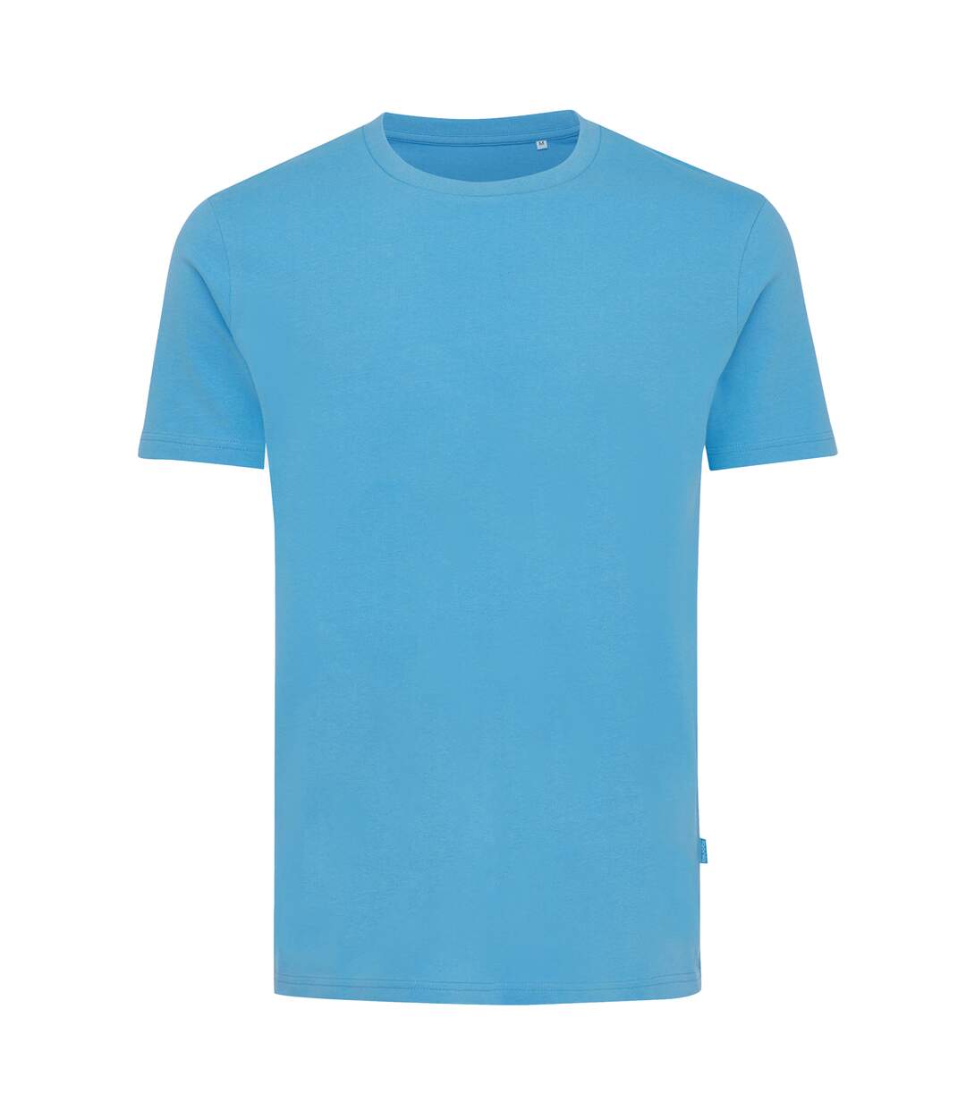 Unisex adult bryce recycled cotton t-shirt tranquil blue Iqoniq-1