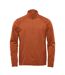 Mens Treeline Heather Fleece Top Rust Heather Stormtech-1