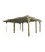 Carport en bois 2 emplacements 6x5 m Basic