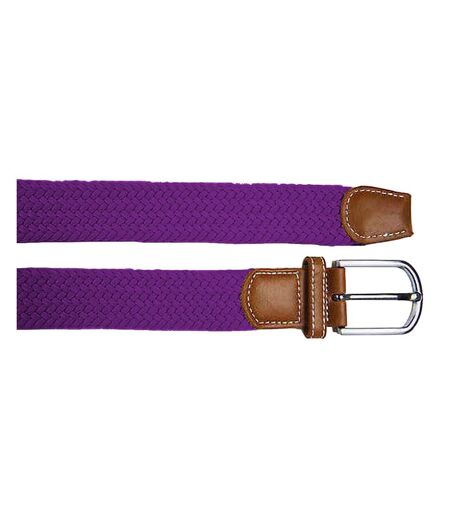Asquith & Fox Mens Woven Braid Stretch Belt (Purple) - UTRW4913