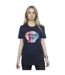 Disney Femme/Les femmes The Little Mermaid - T-shirt boyfriend en coton amusant (Bleu marine) - UTBI31050-2