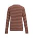 Womens/ladies Federica Stripe Long-sleeved T-shirt Dark Cherry Light Vanilla Brick Regatta-3