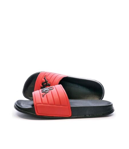 Claquettes Noir/Rouge Homme Kappa Matese - 42