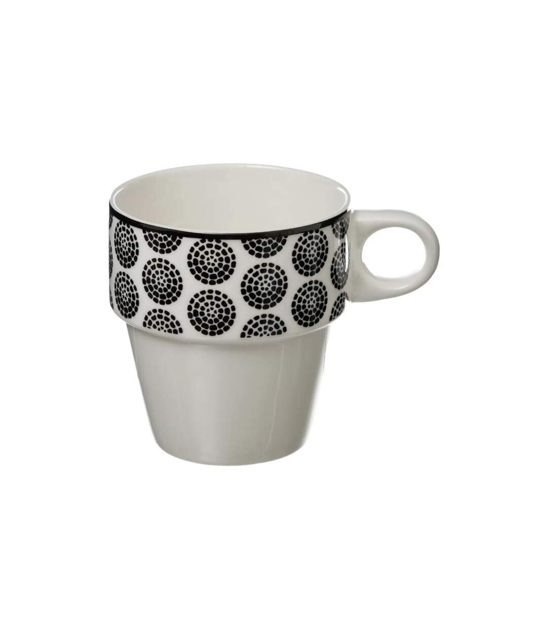 Lot de 4 Mugs sur Rack Bohemia 26cl Blanc-3