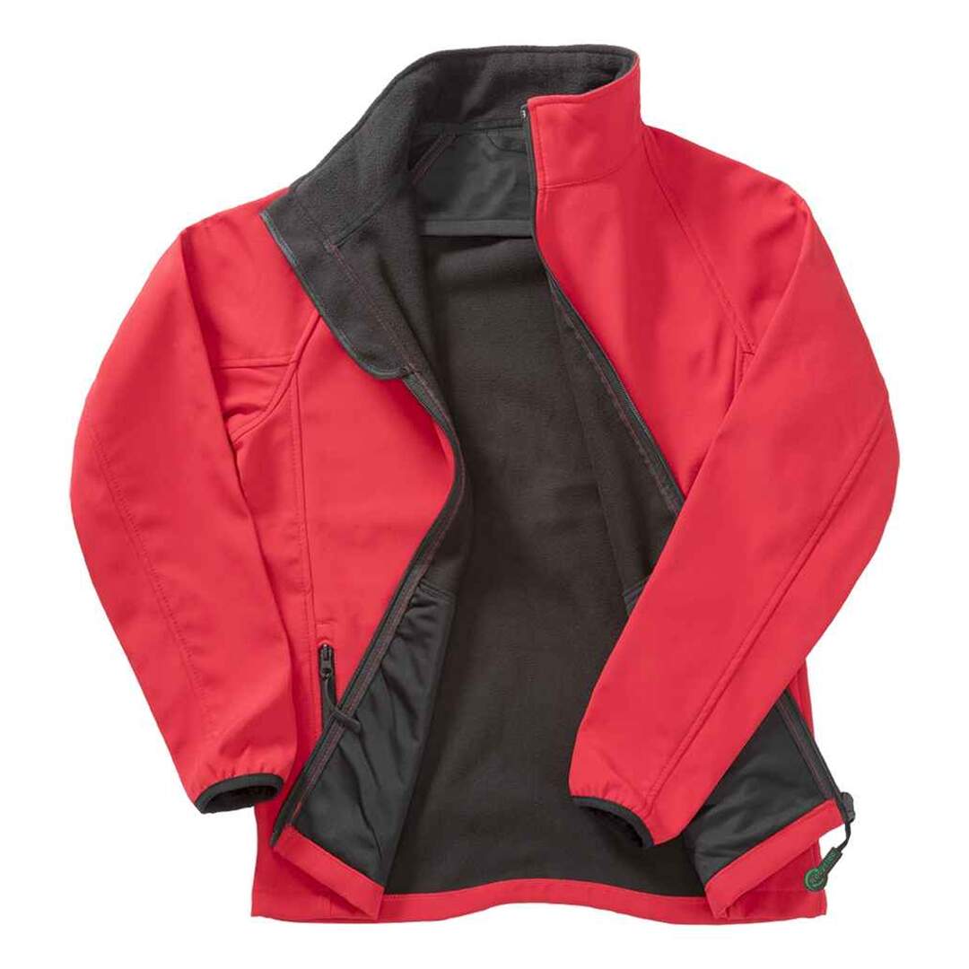 Mens printable soft shell jacket red/black Result Core-3