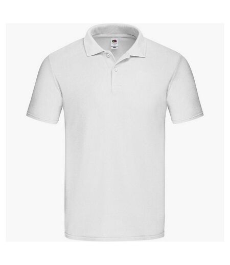 Fruit of the Loom Mens Original Pique Polo Shirt (White) - UTPC4352