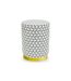 Pouf Rond Déco Géométrique 46cm Noir & Blanc-2