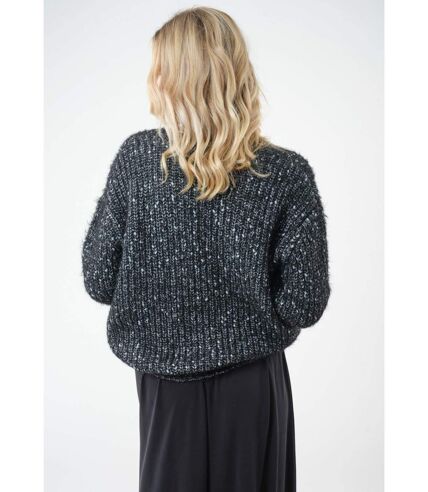 Pull oversize en maille brillante