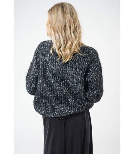 Pull oversize en maille brillante