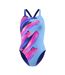 Maillot De Bain 1 Pièce Motif/style Imprimé Placement Powerback Femme Bleu Imprimé Speedo-1
