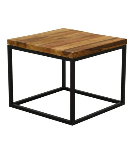 Tables basses modulables en bois recyclé et métal LOFT (Lot de 3)