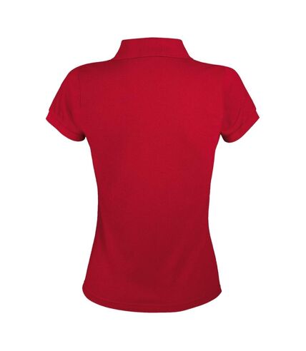 SOLs Womens/Ladies Prime Pique Polo Shirt (Red)