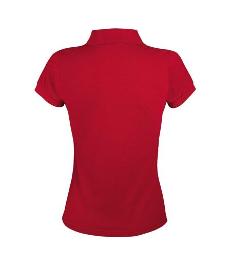 SOLS - Polo manches courtes PRIME - Femme (Rouge) - UTPC494