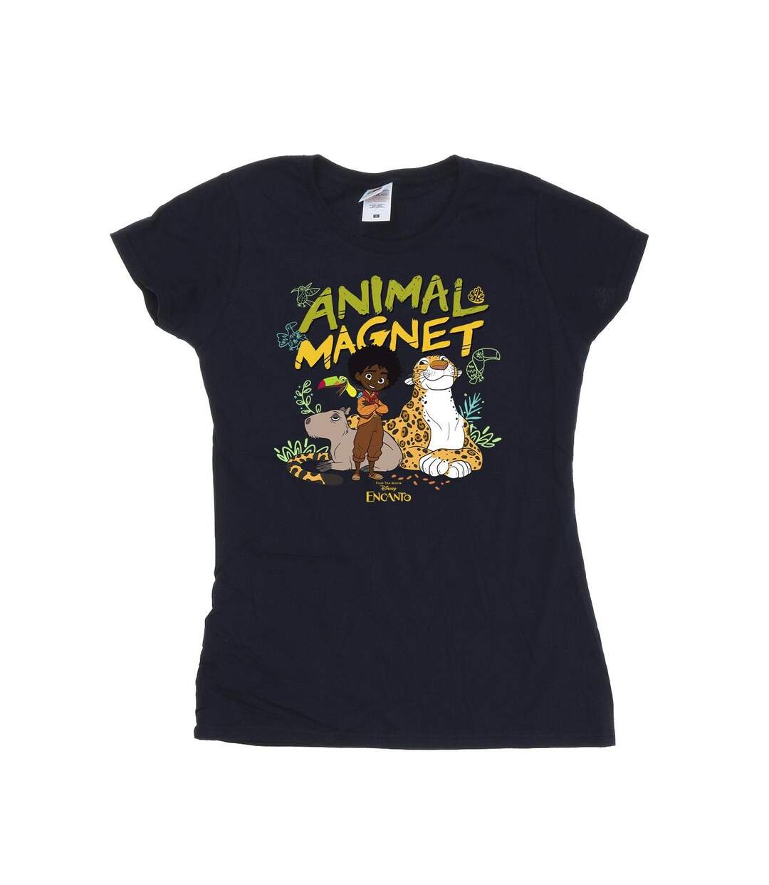 Disney - T-shirt ENCANTO ANIMAL MAGNET - Femme (Bleu marine) - UTBI19515-1