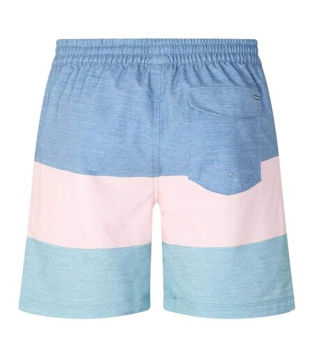 Mens Colour Block Relaxed Fit Swim Shorts Abuba Blue Hurley
