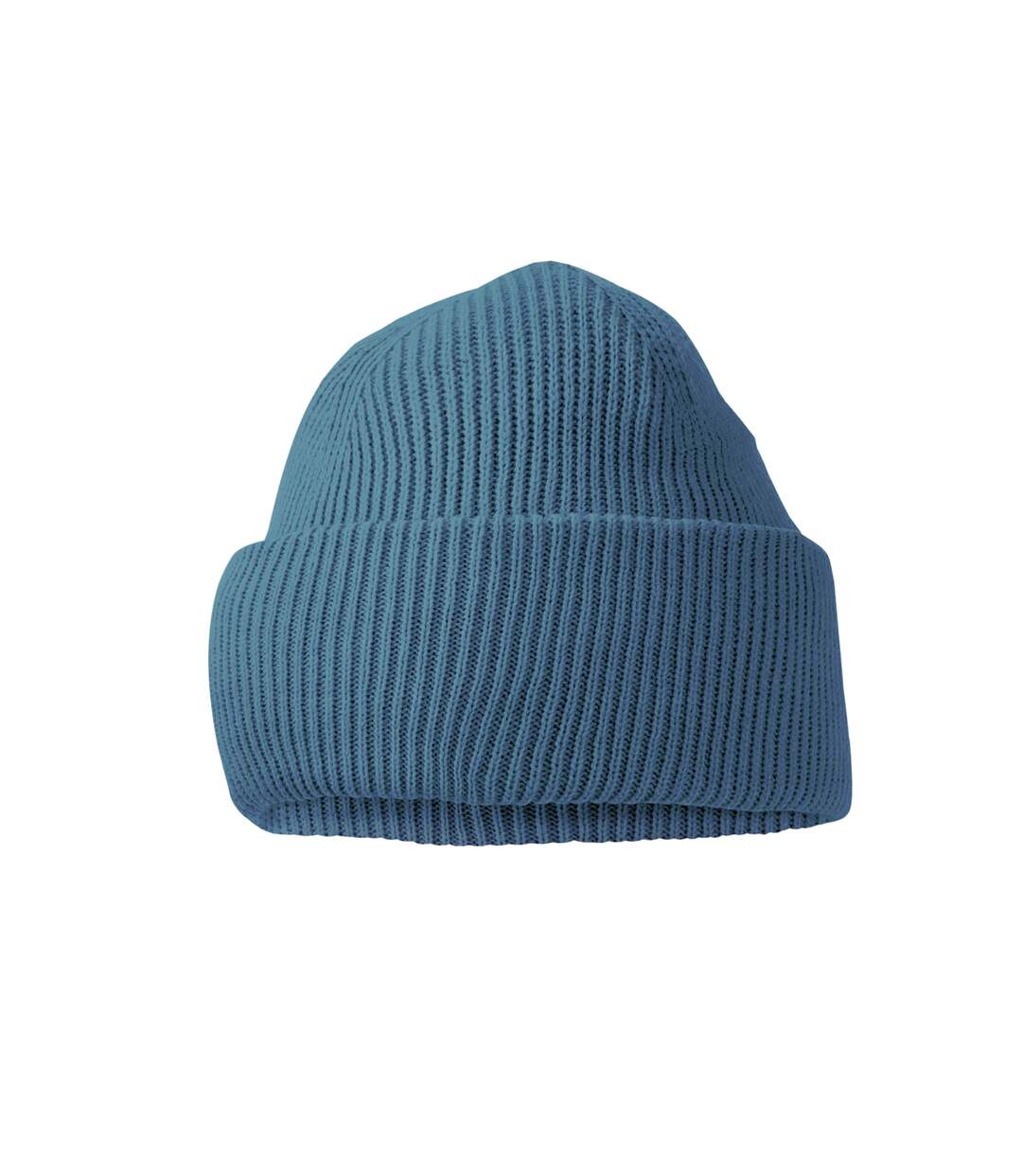 Unisex adult classic deep cuffed beanie airforce blue Beechfield-2