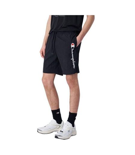 Short De Bain Motif/style Logo Brodé Homme Noir Champion