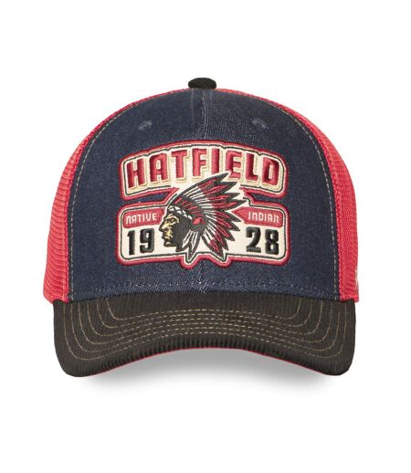 Casquette trucker avec filet semi curved avec patch Native Hatfield