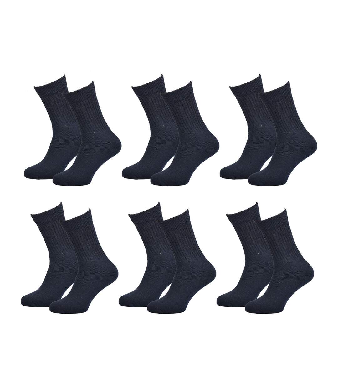 Chaussettes homme C17 JEANS Confort et qualité -Assortiment modèles photos selon arrivages- - Pack de 6-1