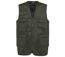 Gilet sans manches multipoches polycoton - Unisexe - WK609 - kaki foncé-1
