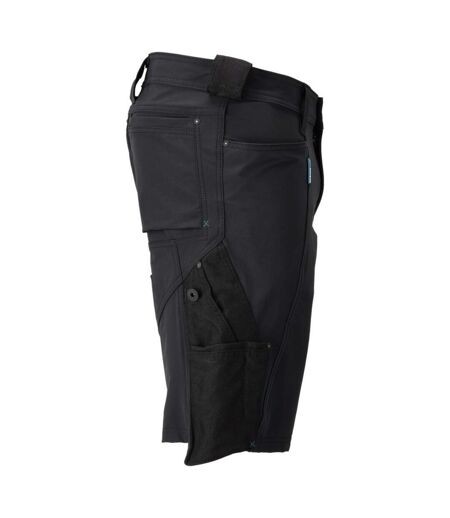 Mens Advanced Work Shorts Black Mascot