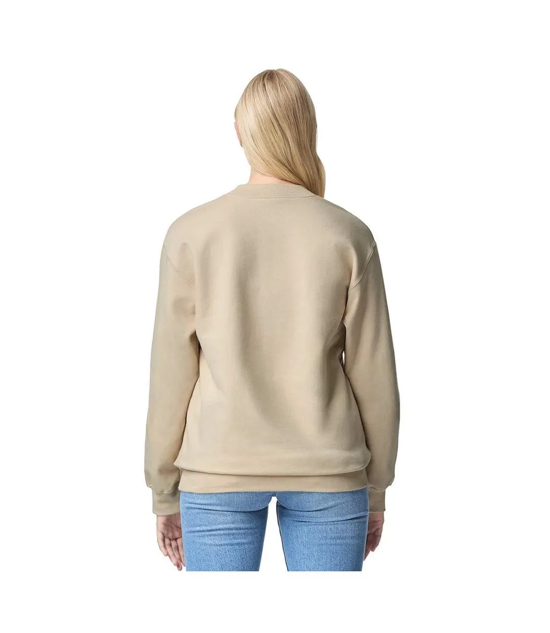 Unisex Adult Softstyle Midweight Quarter Zip Sweatshirt Sand Gildan-3