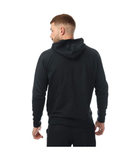 Sweat À Capuche Rival Homme Noir Blanc Under Armour