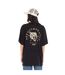 T-shirt femme col rond avec imprimé devant et dos pailletée Tiger Vondutch-3