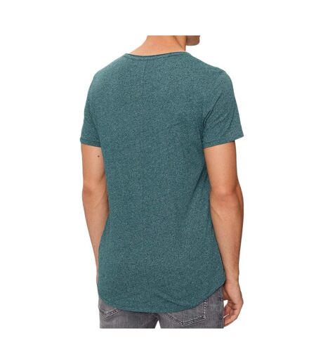 T-shirt bleu canard homme tommy hilfiger xslim jaspe
