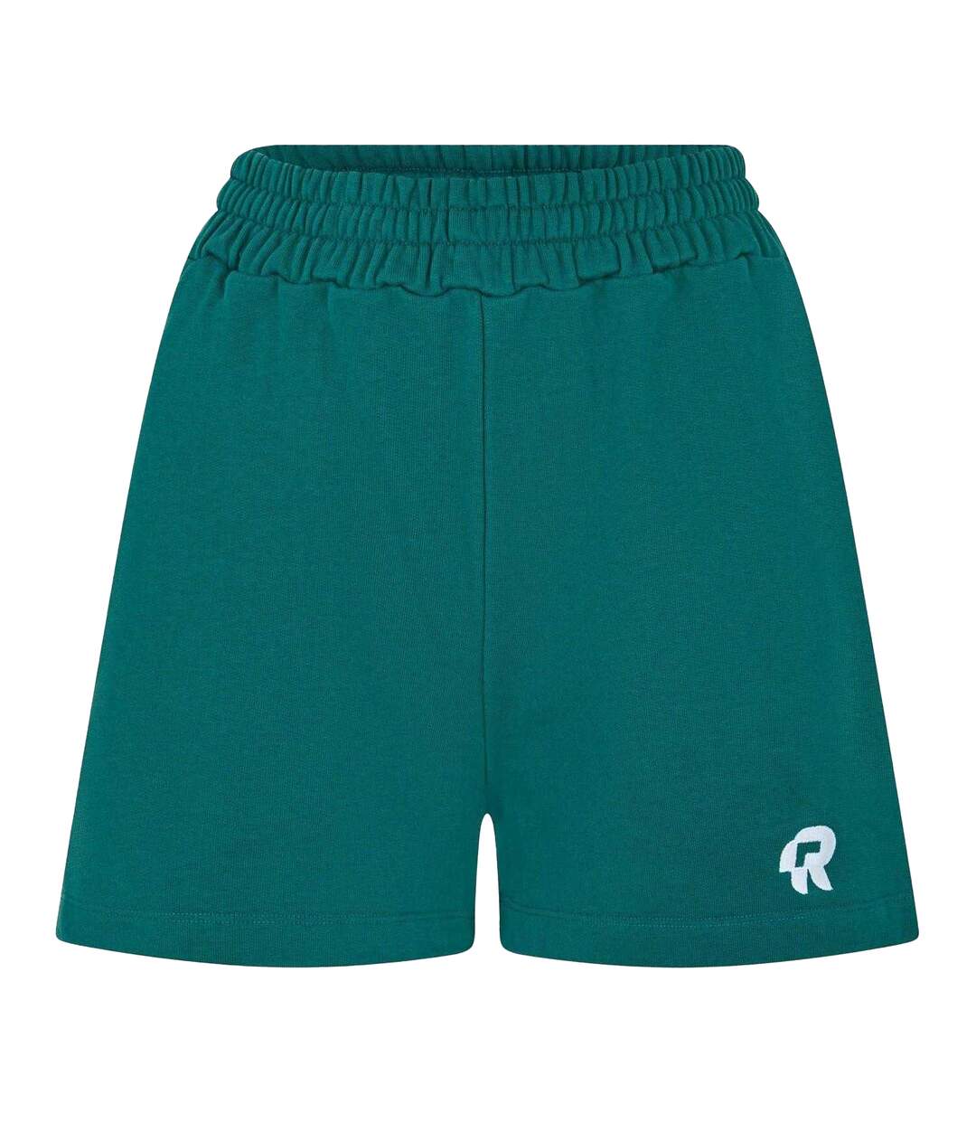 Womens/ladies Verdant Cotton Shorts Earth Green Red Run-1