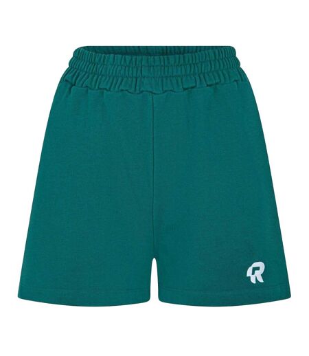 Womens/ladies Verdant Cotton Shorts Earth Green Red Run