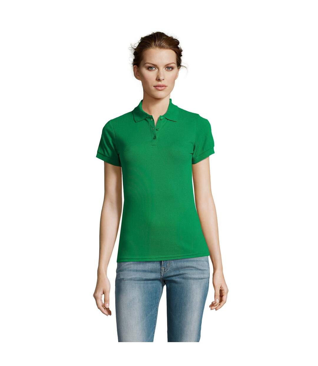 Polo manches courtes prime femme vert SOLS