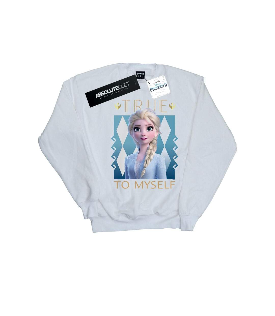 Disney - Sweat FROZEN ELSA TRUE TO MYSELF - Femme (Blanc) - UTBI18901-1