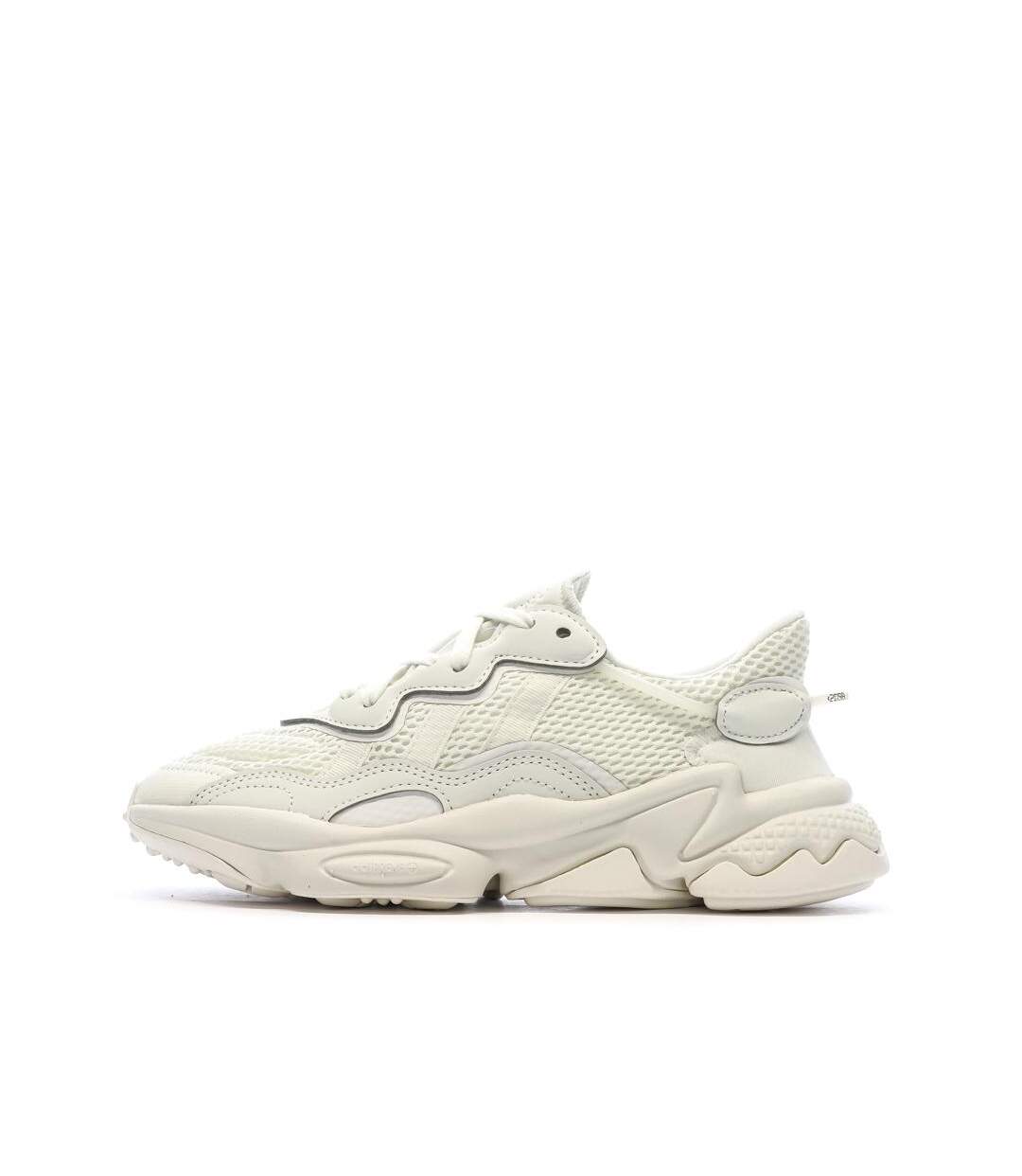 Baskets blanches/crème femme adidas ozweego-1
