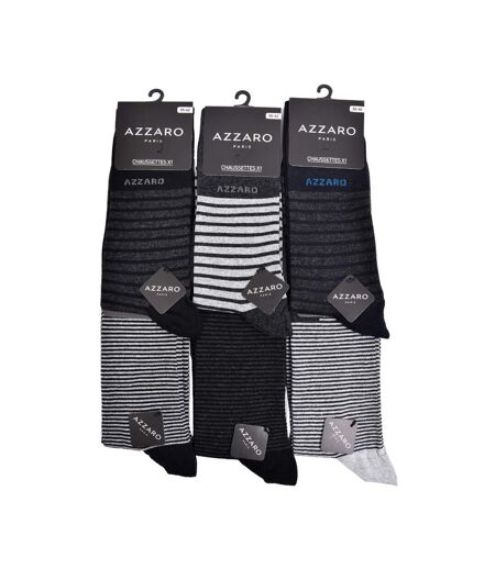 Chaussettes homme AZZARO Confort et qualité -Assortiment modèles photos selon arrivages- - Pack de 12