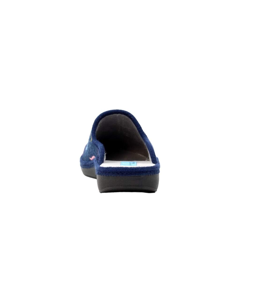 Chaussons Mules Love Femme Bleu Marine Lunar-2