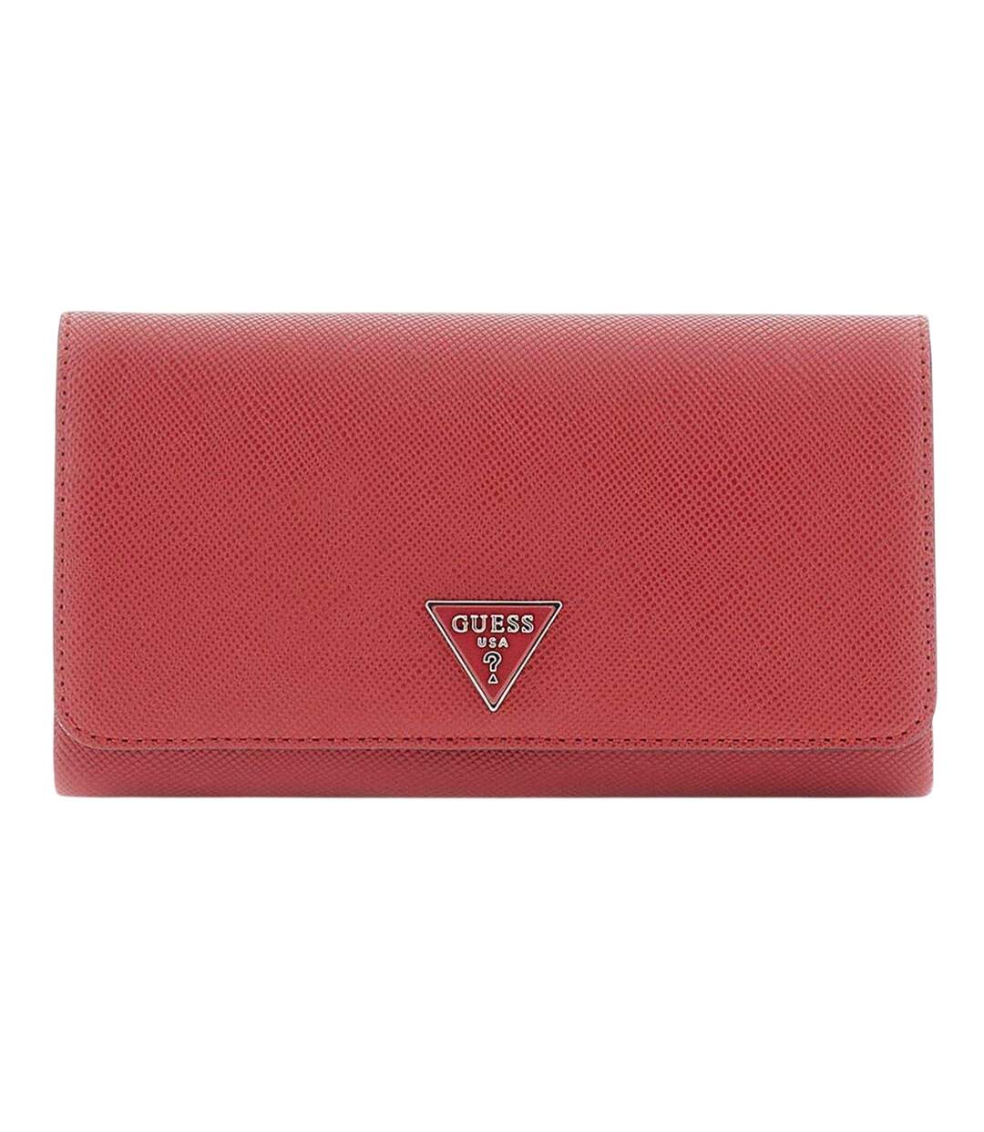 Noelle Faux Leather Clutch Bag One Size Carmine Red Guess-1