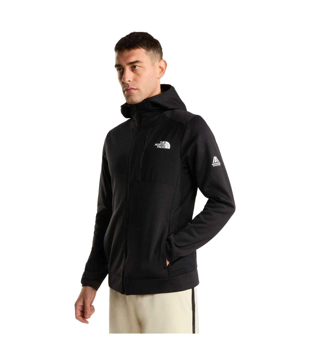 Mens Mountain Athletics Full Zip Hoodie Black The North Face-1