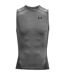 Maillot De Compression Sans Manches Heatgear Homme Gris Chiné Under Armour-1