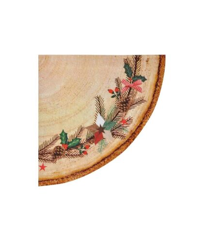 Lot de 12 Serviettes en Papier Couronne 32cm Naturel