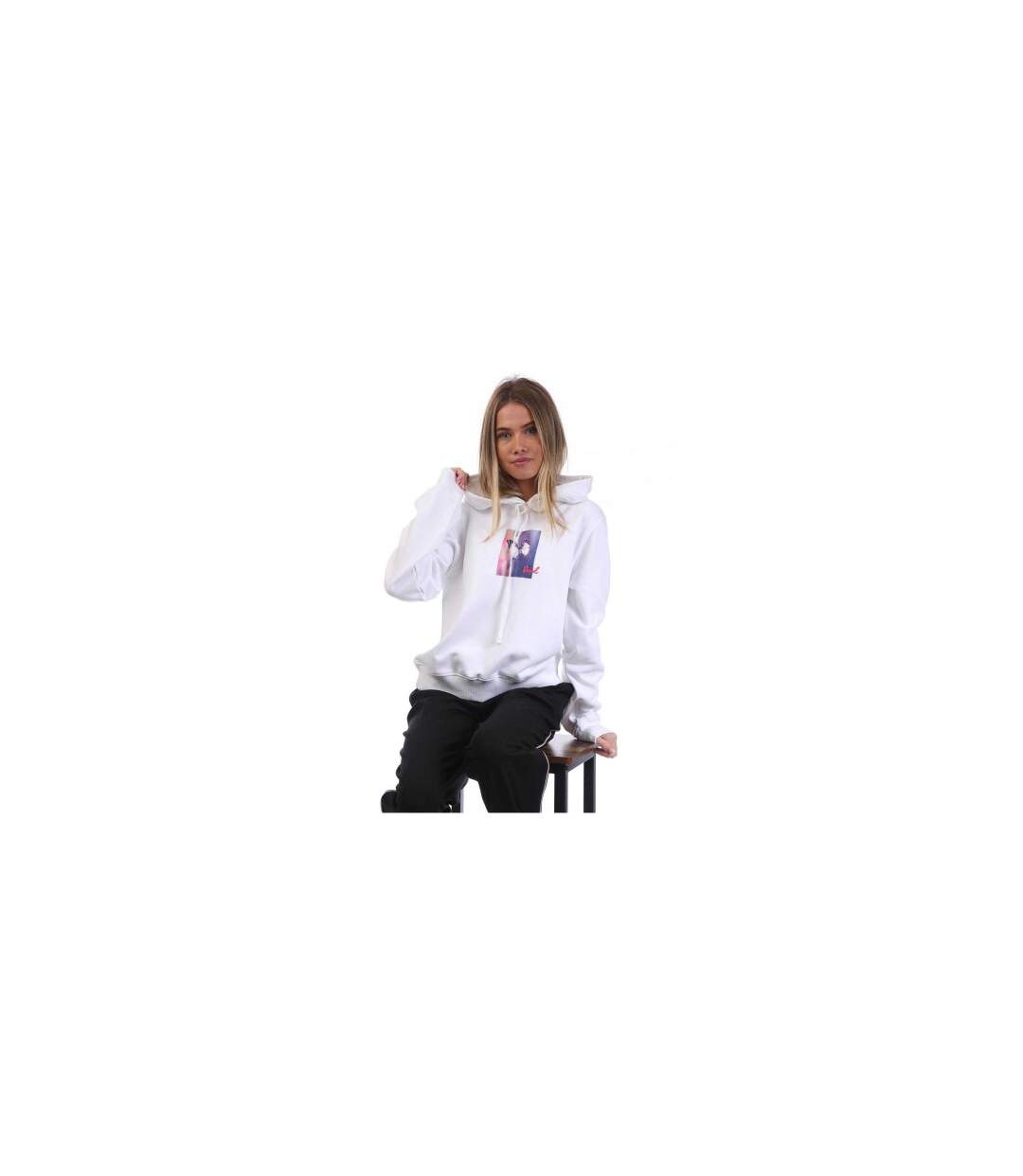 Womens/ladies Reggy Relaxed Fit Hoodie White Diesel-1
