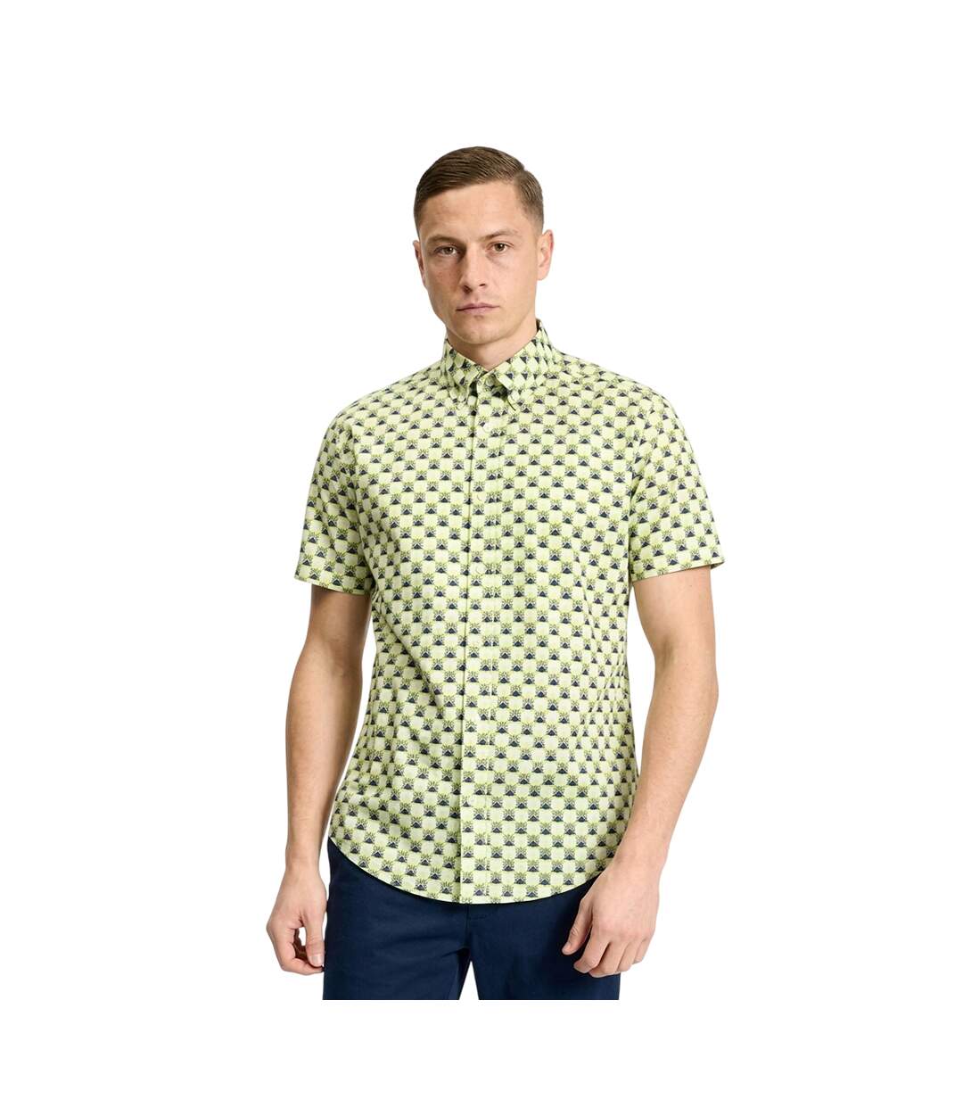 Chemise Motif/style Imprimé Géométrique Rétro Homme Sage Ben Sherman-3