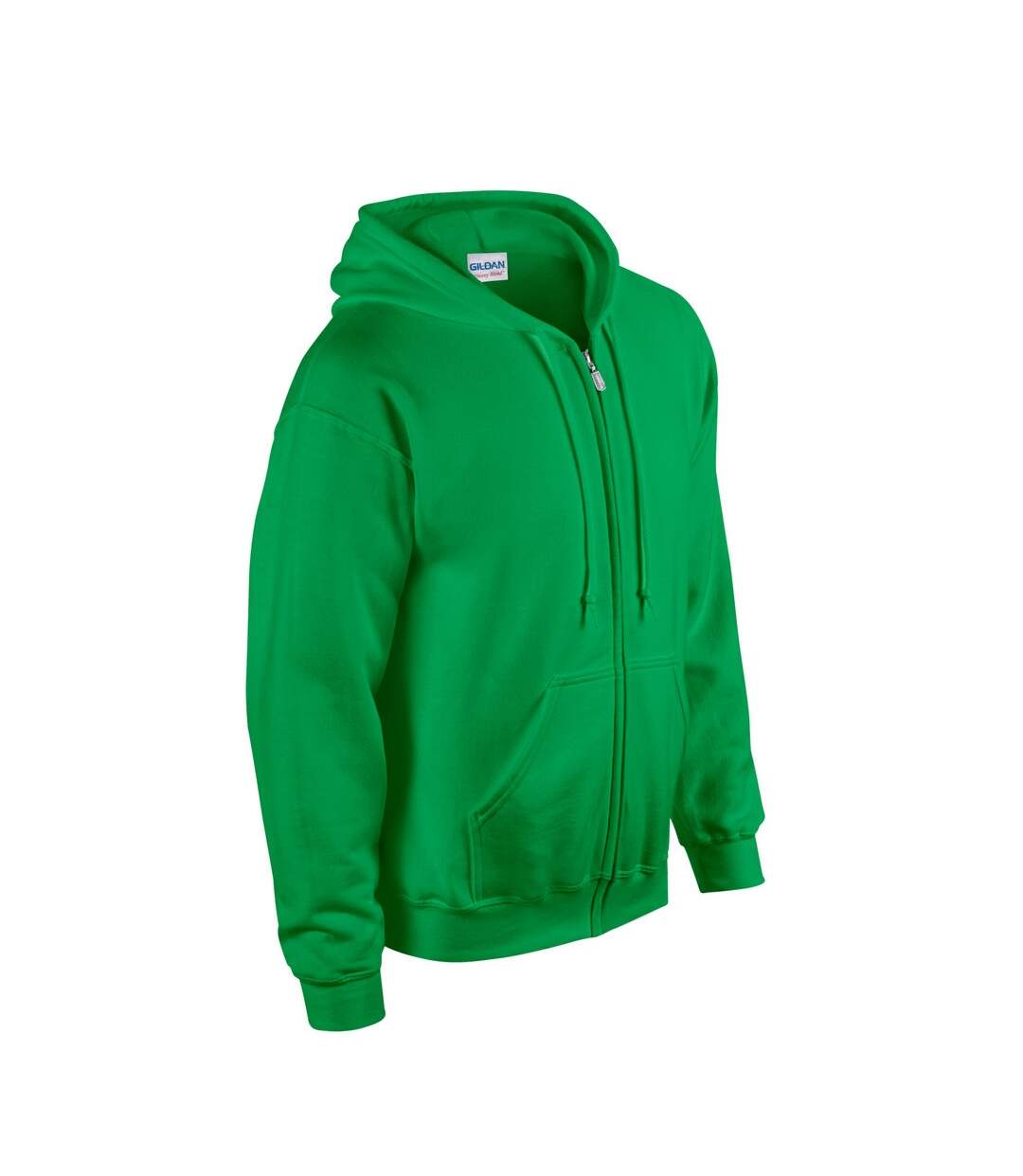 Mens Heavy Blend Full Zip Hoodie Irish Green Gildan-3