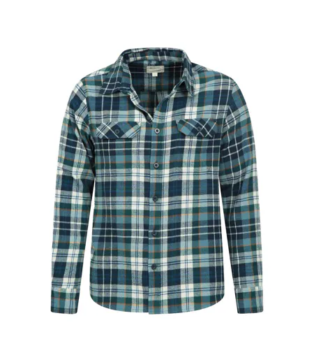 Chemises Trace Homme Maïs Bleu Mountain Warehouse